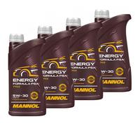 Olio Motore Olio Mannol 5W-30 Energia Formula PSA 4 X 1 Litro per Audi BMW Opel