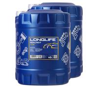 Olio Motore Olio Mannol 5W30 504.00 507.00 LL-04 Longlife Api Sn 2 X 10 Litro