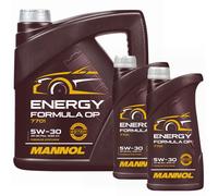 Olio Motore Olio Mannol 5W30 Op Api Sn Plus 4 Litro + 2x 1 Litro Motori