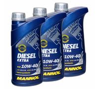 Olio Motore Olio Mannol Diesel Extra 10W40 Api CH-4 / Sl 3x 1 Litri