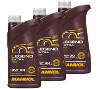 Olio Motore Olio Mannol Legend Extra 0W30 Api Sn 3x 1 Litri Motori
