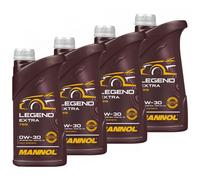 Olio Motore Olio Mannol Legend Extra 0W30 Api Sn 4x 1 Litri Motori