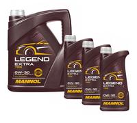 Olio Motore Olio Mannol Legend Extra 0W30 Api Sn 5 Litro + 3x 1 Litri