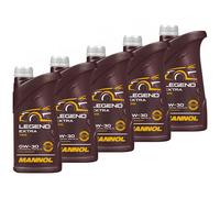 Olio Motore Olio Mannol Legend Extra 0W30 Api Sn 5x 1 Litri Motori