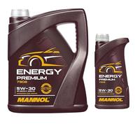 Olio motore originale MANNOL Energy Premium 5W-30 API SN/CF, 6 litri