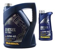 Olio motore originale MANNOL SAE 10W-40 DIESEL EXTRA Engine Oil, 6 litri