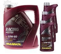 Olio motore originale MANNOL SAE 10W-60 RACING+ESTER Engine Oil Oil, 7 litri