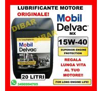 OLIO MOTORE ORIGINALE MOBIL DELVAC MX 15W40 API CG-4/CF-4/CF LATTA DA 20 LITRI