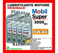 OLIO MOTORE ORIGINALE MOBIL SUPER 3000 X1 5W40 ACEA A3/B3/B4 DA 8 LITRI