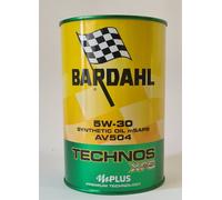 Olio motore per auto Bardahl Technos XFS AV504 5W30 Synthetic Oil mPlus 1 308039
