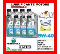 OLIO MOTORE PETRONAS SELENIA MULTIPOWER GAS 5W40 ACEA C3 DA 8 LITRI SINTETICO 18