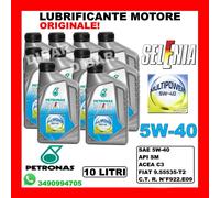OLIO MOTORE PETRONAS SELENIA MULTIPOWER GAS 5W40 DA 10 LITRI ACEA C3 24