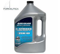 OLIO MOTORE QUICKSILVER PER MOTORE FUORIBORDO E ENTROFUORIBORDO 25W-40 - 4 LT