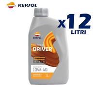 OLIO MOTORE REPSOL DRIVER SPEED SEMISINTETICO 2 TEMPI 10W-40 12LITRI MOTO SCOOTE
