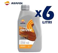 OLIO MOTORE REPSOL DRIVER SPEED SEMISINTETICO 2 TEMPI 10W-40 6 LITRI MOTO SCOOTE