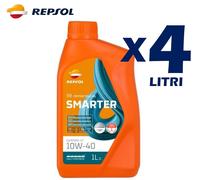 OLIO MOTORE REPSOL SMARTER SYNTHETIC 4 TEMPI 10W-40 4 LITRI SINTETICO MOTO SPORT