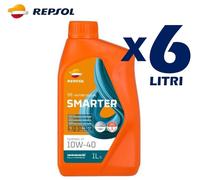 OLIO MOTORE REPSOL SMARTER SYNTHETIC 4 TEMPI 10W-40 6 LITRI SINTETICO MOTO SPORT
