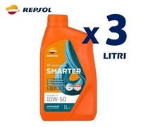 OLIO MOTORE REPSOL SMARTER SYNTHETIC 4 TEMPI 10W-50 3 LITRI SINTETICO MOTO SPORT