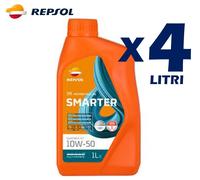 OLIO MOTORE REPSOL SMARTER SYNTHETIC 4 TEMPI 10W-50 4 LITRI SINTETICO MOTO SPORT