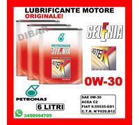 OLIO MOTORE SELENIA DIGITEK P.E. 0W30 FIAT 500X 1.6 E-TORQ DAL 2015 - E6 6 LITRI