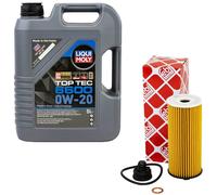 Olio Motore Set 0W-20 5 Litro + Filtro 47224 per BMW 2er X1 F45 F48 Mini Cooper