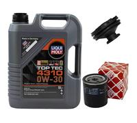 Olio Motore Set 0W-30 5 Litro + Filtro Olio + Tappo Scarico Olio per Citroen DS