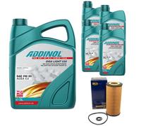 Olio Motore Set 0W-30 Giga Luce 030 9 Litro + Filtro per MERCEDES CLASSE S W220