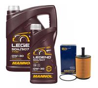 Olio Motore Set 0W-30 Legend 504/507 6 Litro + Filtro per Audi Tt VW Golf IV 3.2