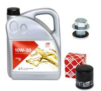 Olio Motore Set 10W-30 5 Litro + Filtro Olio+Vite per Toyota Rav 4 IV 2.0 4WD