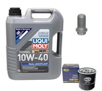 Olio Motore Set 10W-40 5 Litro + Filtro Olio+Vite per Austin Mini Rover 41 42 Ps