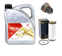Olio Motore Set 10W-40 5 Litro + Filtro Olio+Vite per Seat Inca VW Polo Shr