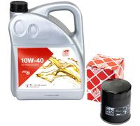 Olio Motore Set 10W-40 5 Litro + Filtro per Mitsubishi Nissan Opel Astra Corsa B