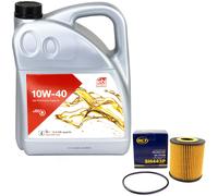 Olio Motore Set 10W-40 5 Litro + Filtro per Volvo S40 I V40 1.6 1.9 2.0 Vs VM