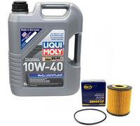 Olio Motore Set 10W-40 5 Litro + Filtro SH443P per Volvo S40 I 1.6 1.9 2.0 Vs