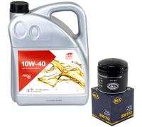 Olio Motore Set 10W-40 5 Litro + Filtro Sm 102 per Alfa Romeo 155 164 1.7 1.8