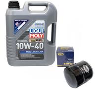 Olio Motore Set 10W-40 5 Litro + Filtro Sm 109 per MG Metro 1300 Opel Omega