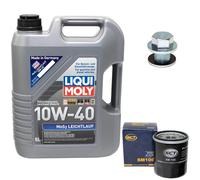 Olio Motore Set 10W-40 5Liter + Filtro Olio+Vite per Toyota Corolla Avensis