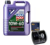 Olio Motore Set 10W-60 5 Litro + Filtro Sm 105 per Opel Kadett E Vectra Omega Un