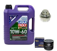 Olio Motore Set 10W-60 5Liter + Filtro Olio+Vite per Suzuki Swift II Grand