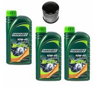 Olio Motore Set 10W40 3 Litro Filtro HF682 Per Hyosung Te 450 S TE450 Sport KM4