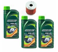 Olio Motore Set 10W40 3 Litro KN139 Filtro per Kawasaki KFX 400 Suzuki Lt-R Lt-Z