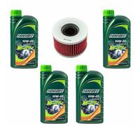 Olio Motore Set 10W40 Filtro HF111 4 Litro per Honda TRX 500 650 680 Fa Fourtrax