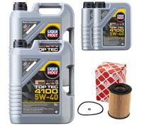Olio Motore Set 4100 5W-40 Liqui Moly 12 Litro + Filtro per Mercedes Sprinter