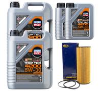 Olio Motore Set 4200 5W-30 Liqui Moly 12 Litro + Filtro per Audi A8 Q7 4.0 6.0