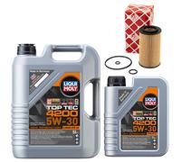 Olio Motore Set 4200 5W-30 Liqui Moly 6 Litro + Filtro Olio per Mercedes W205