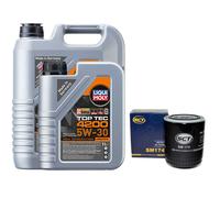 Olio Motore Set 4200 5W-30 Liqui Moly 6 Litro + Filtro per Audi A4 A6 A8 Skoda