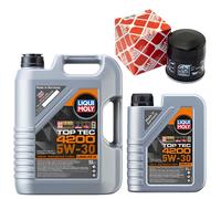 Olio Motore Set 4200 5W-30 Liqui Moly 6 Litro + Filtro per Nissan x-Trail Subaru