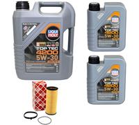 Olio Motore Set 4200 5W-30 Liqui Moly 7 Litro + Filtro per Audi A4 A5 A6 A7 Q7