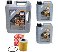 Olio Motore Set 4200 5W-30 Liqui Moly 7 Litro + Filtro per BMW 3er E36 5er E34