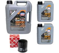 Olio Motore Set 4200 5W-30 Liqui Moly 7 Litro + Filtro per Jeep Commander 5.7 V8